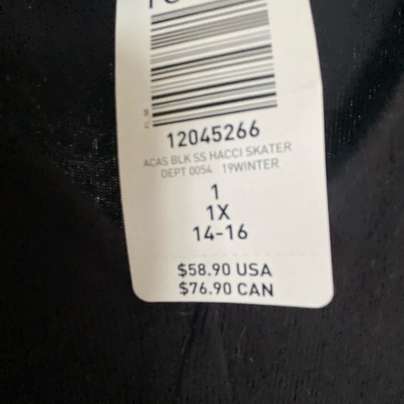 Torrid black dress NWT size 1. - Picture 3 of 3